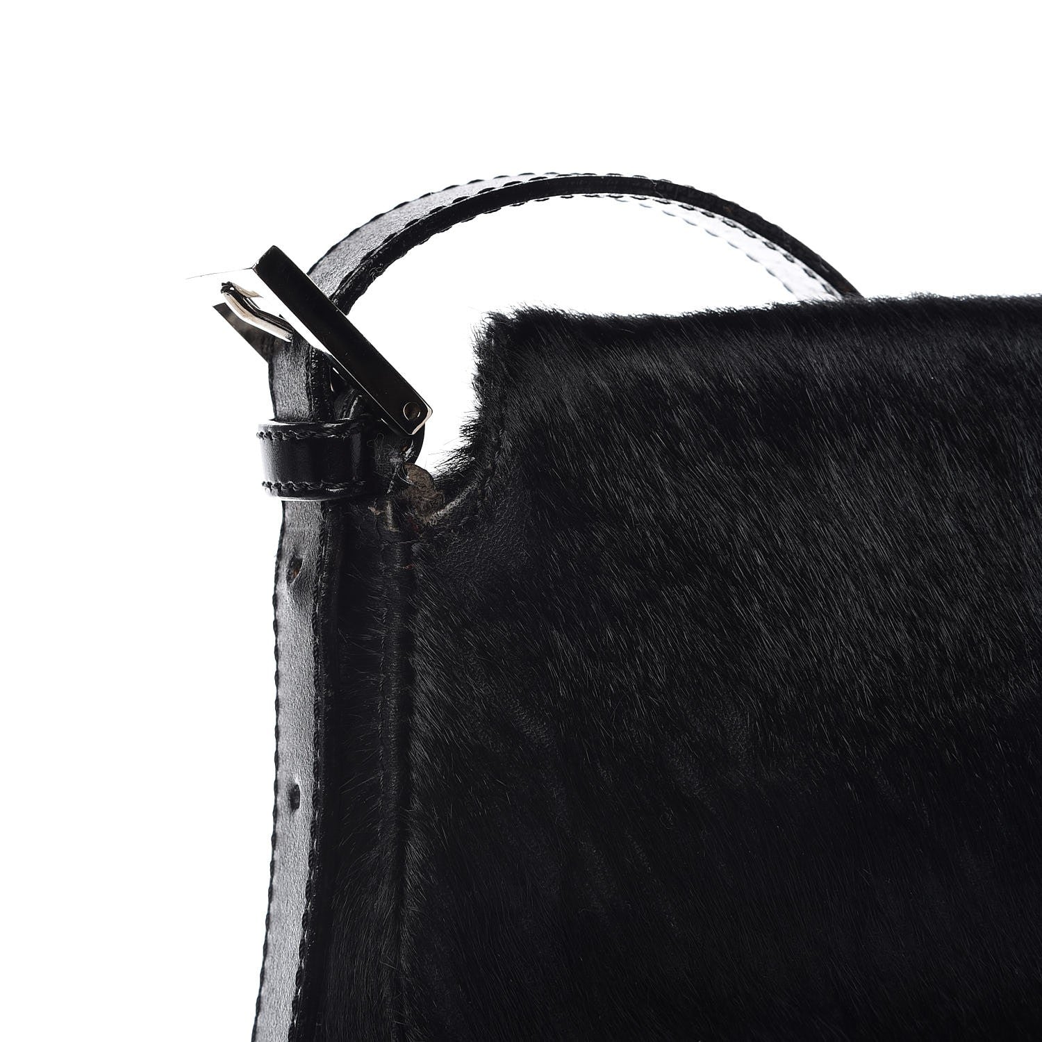 Fendi Calf Hair Baguette Black 7 of 11