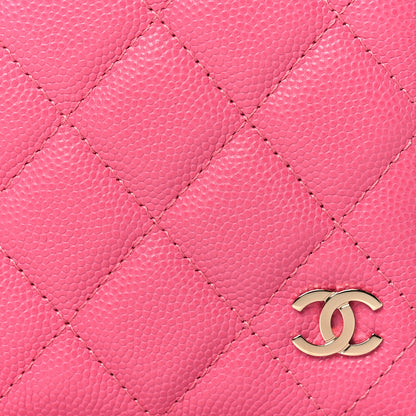 Chanel Caviar Quilted Passport Holder Pink 8 of 9
