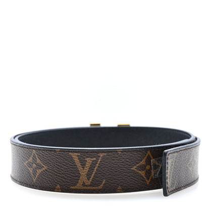 Louis Vuitton Calfskin Monogram 30mm LV Initiales Reversible Belt 75 30 Black 3 of 6