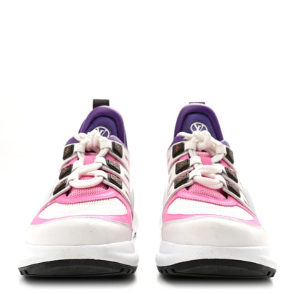 Louis Vuitton Calfskin Technical Nylon LV Archlight Sneakers 38 White Pink Purple 3 of 9