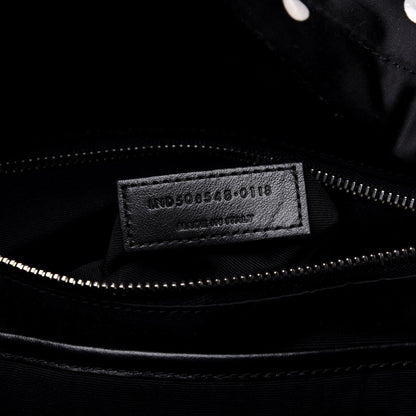 Saint Laurent Satin Rose Print Mini City Backpack Black 6 of 17