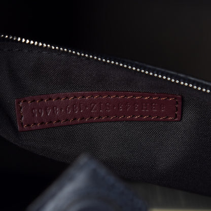 Fendi Vitello Century Opaco F is Fendi Bi-Color Regular Runaway Satchel Blue Notte Bordeaux 6 of 8