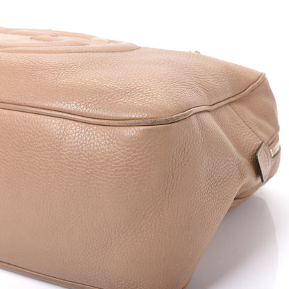 Gucci Pebbled Calfskin Medium Soho Bowler Camelia 6 of 17
