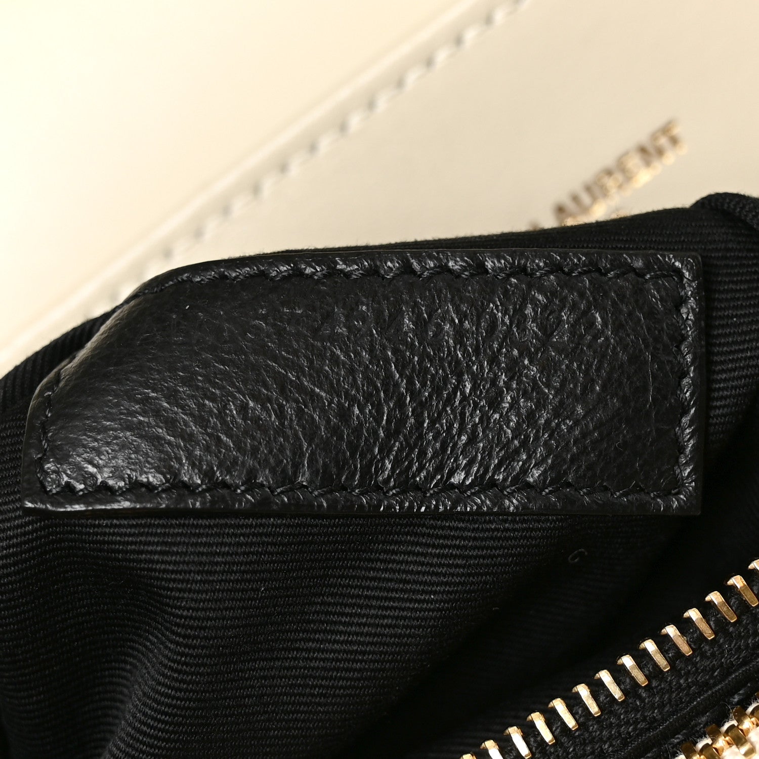 Saint Laurent Calfskin Y Quilted Monogram Medium Loulou Chain Satchel Crema Soft 7 of 10