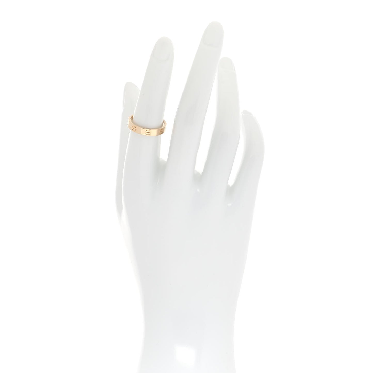 18K Yellow Gold 3.5mm LOVE Wedding Band Ring 53 6.5