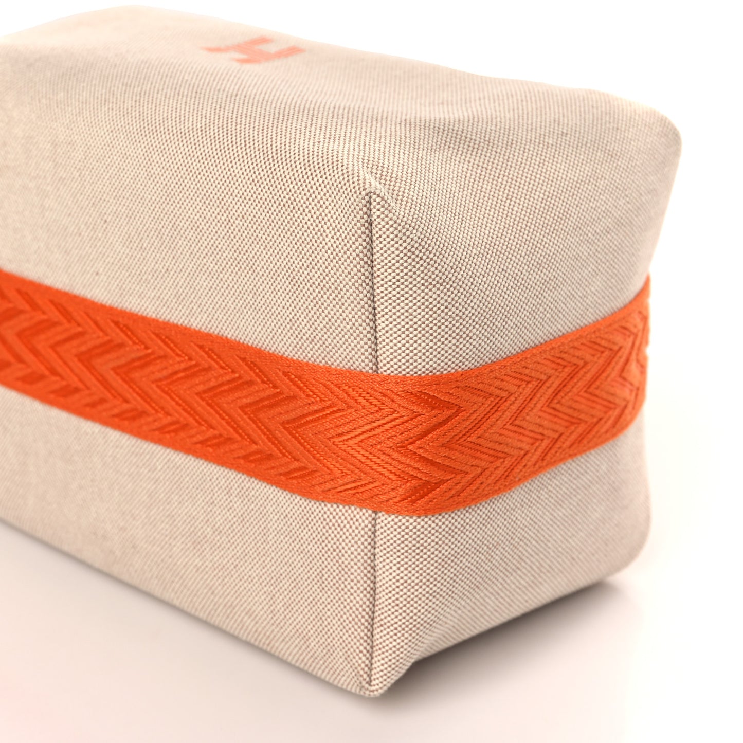 Canvas Small Bride-A-Brac Pouch Natural Orange