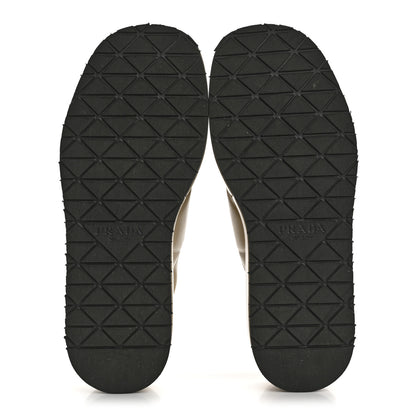 Prada Nappa Quilted Padded Platform Slingback Sandals 37.5 Deserto 6 of 10