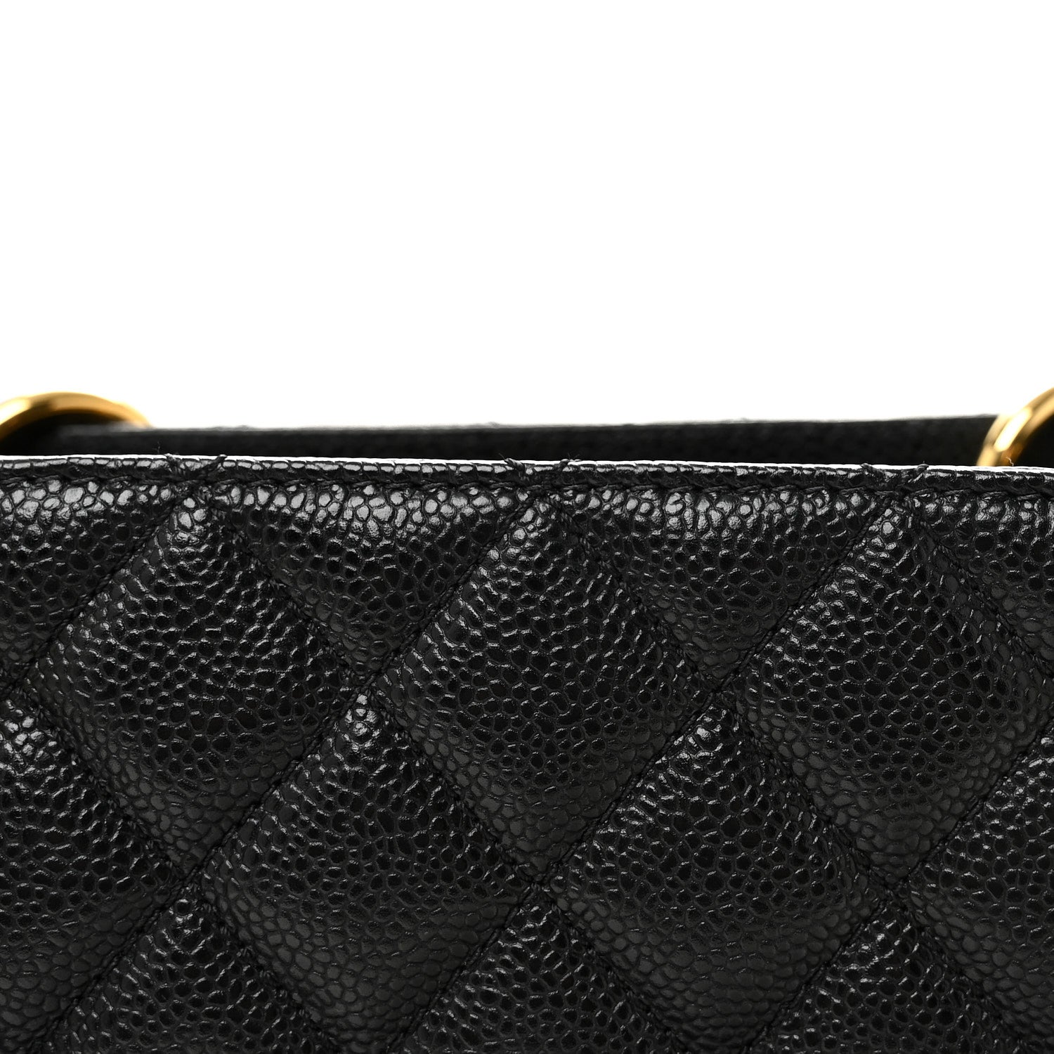 Chanel Caviar Large CC Shoulder Bag Black 8 of 10