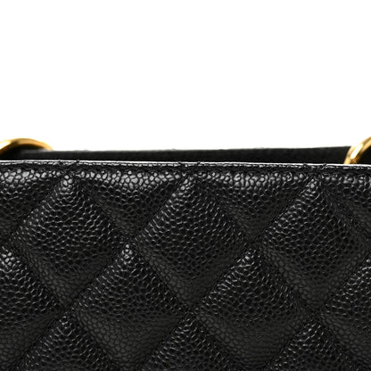 Chanel Caviar Large CC Shoulder Bag Black 8 of 10
