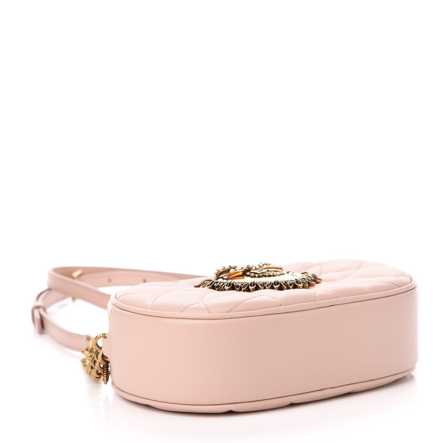 Calfskin Devotion Crossbody Bag Pale Pink