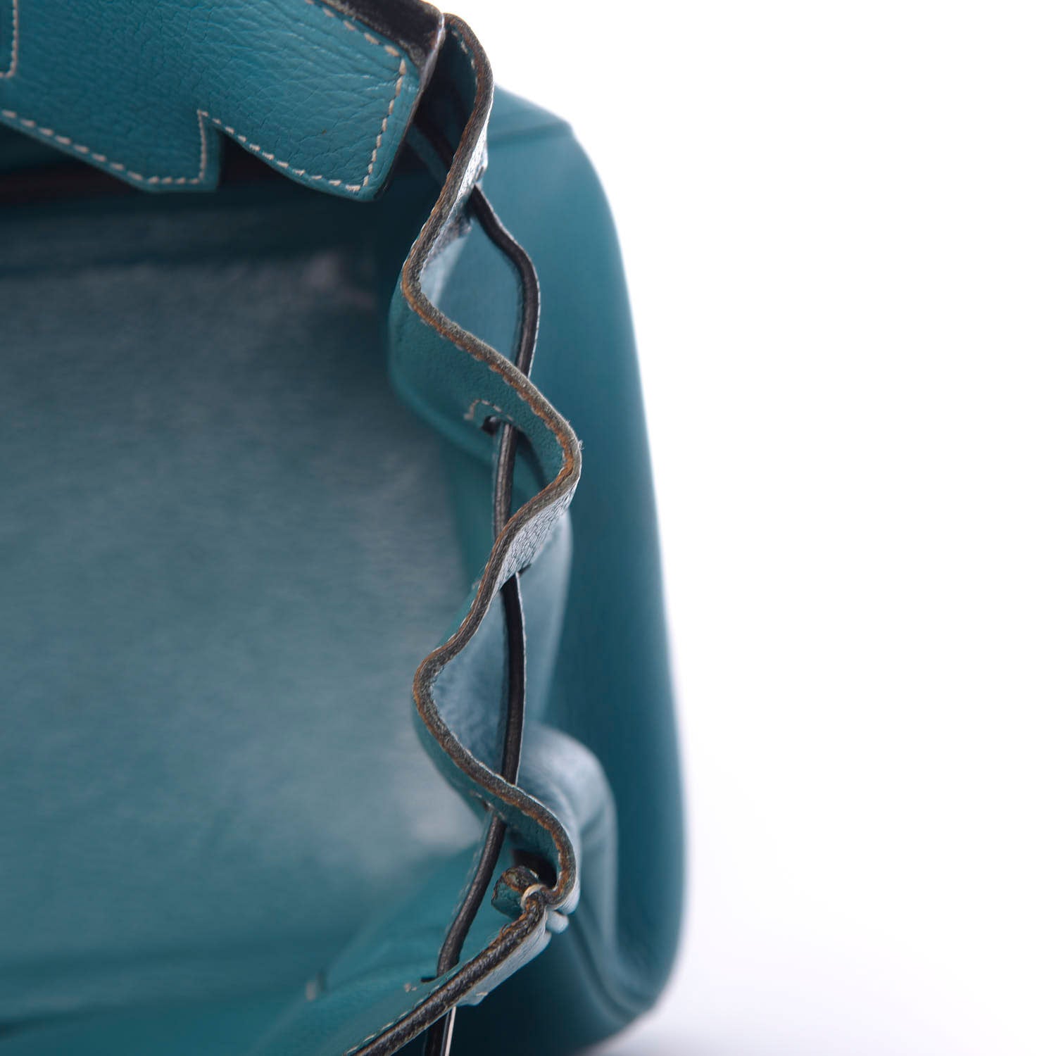 Hermes Taurillon Clemence Birkin 35 Bleu Jean 14 of 27