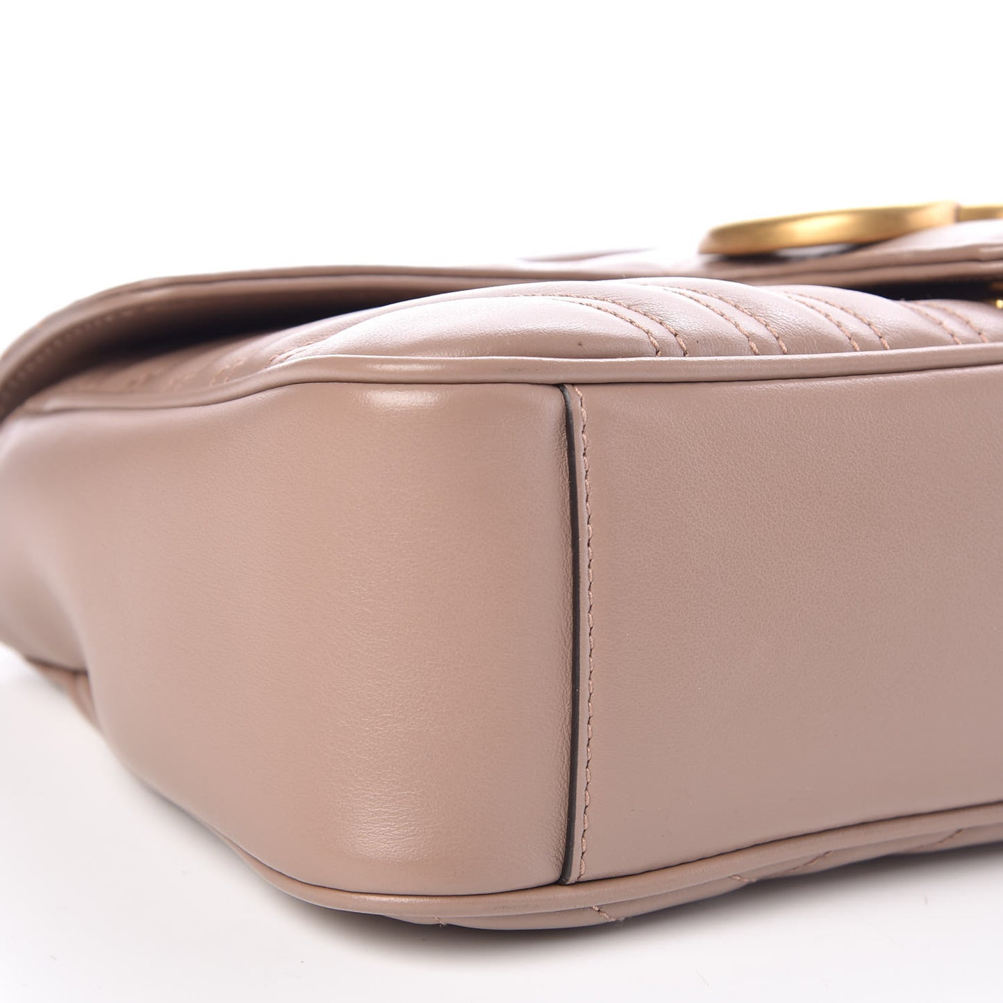 Calfskin Matelasse Small GG Marmont Shoulder Bag Porcelain Rose