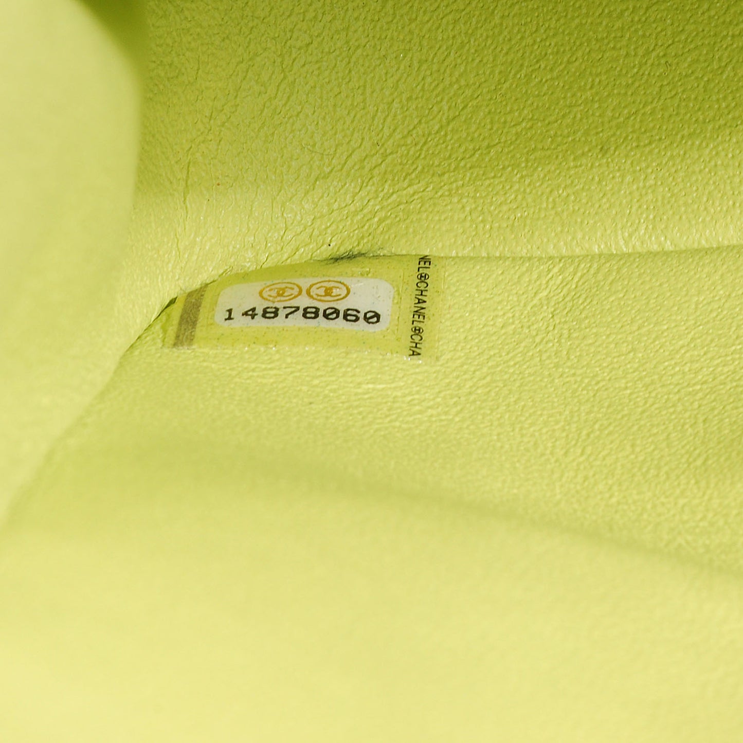 Lambskin Quilted Medium Double Flap Yellow
