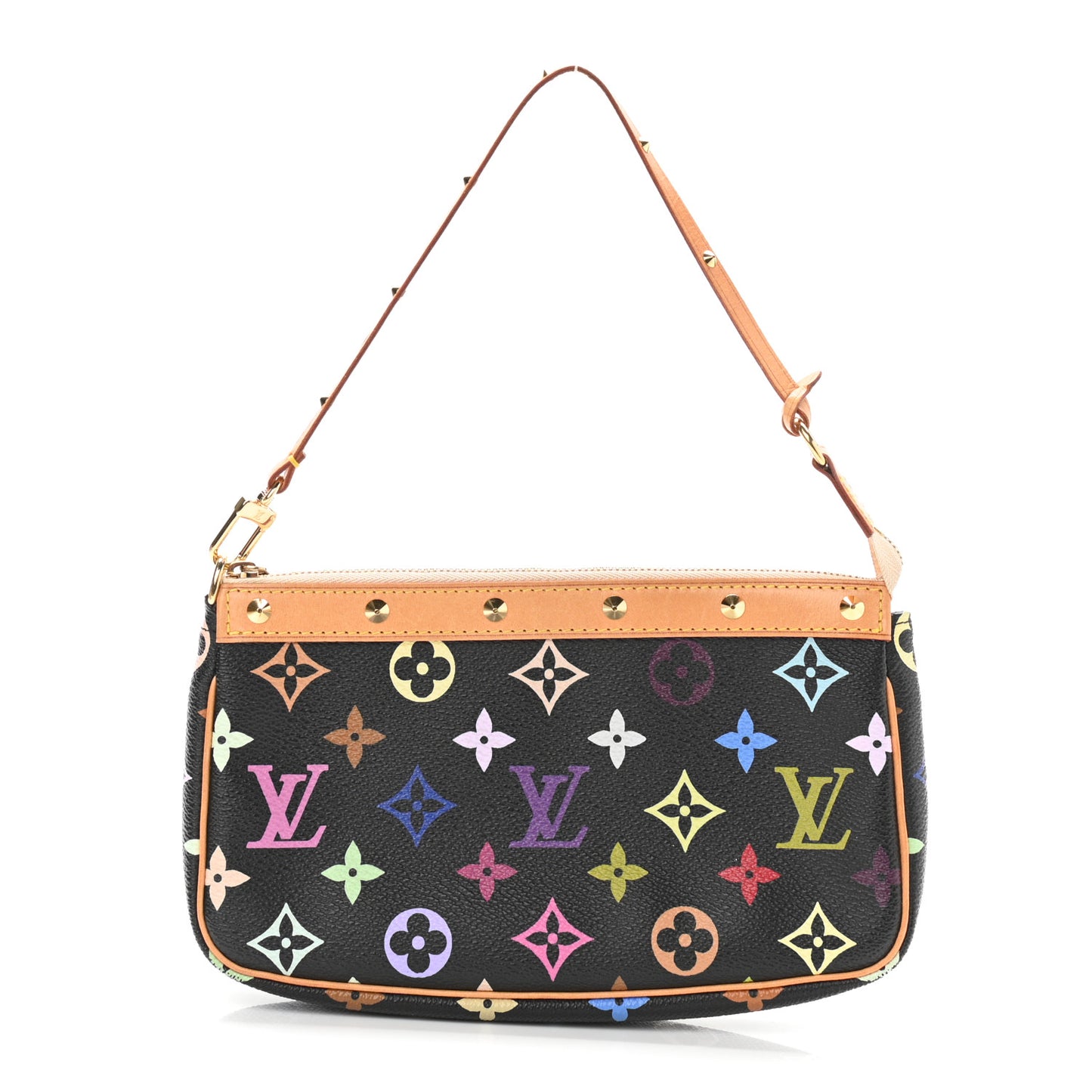 Monogram Multicolor Pochette Accessories Black