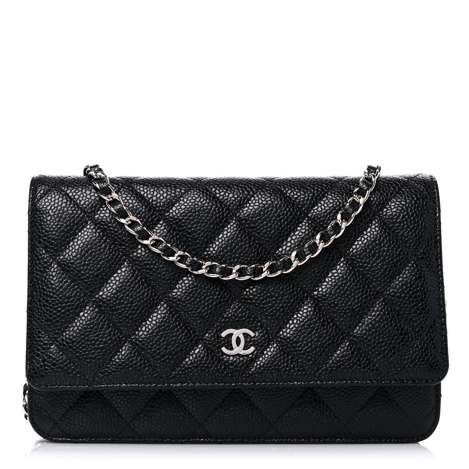 Chanel Caviar Quilted Wallet On Chain WOC Black 1 of 11