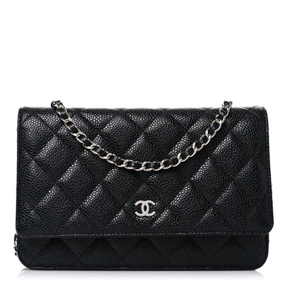 Chanel Caviar Quilted Wallet On Chain WOC Black 1 of 11