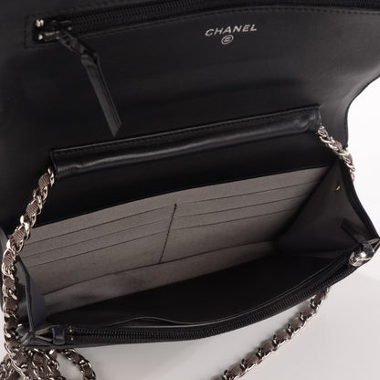 Chanel Vinyl Lipstick Wallet On Chain WOC Black 5 of 13