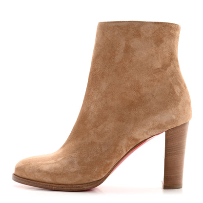 Christian Louboutin Veau Velours Adox 85 Ankle Boots 39.5 Kraft 1 of 9