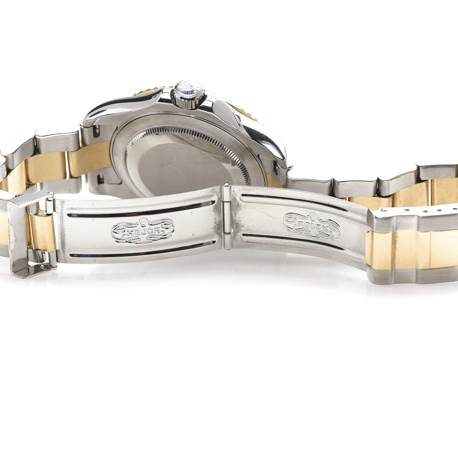 Rolex Stainless Steel 18K Yellow Gold 40mm Oyster Perpetual Date Yacht-Master Watch White 16623 6 of 6