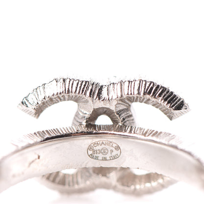 Chanel Crystal Baguette CC Ring 6 Silver 4 of 4