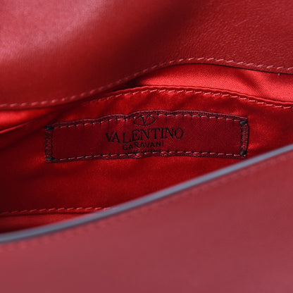 Valentino Garavani Vitello Small Rockstud Chain Flap Crossbody Bag Red 6 of 10