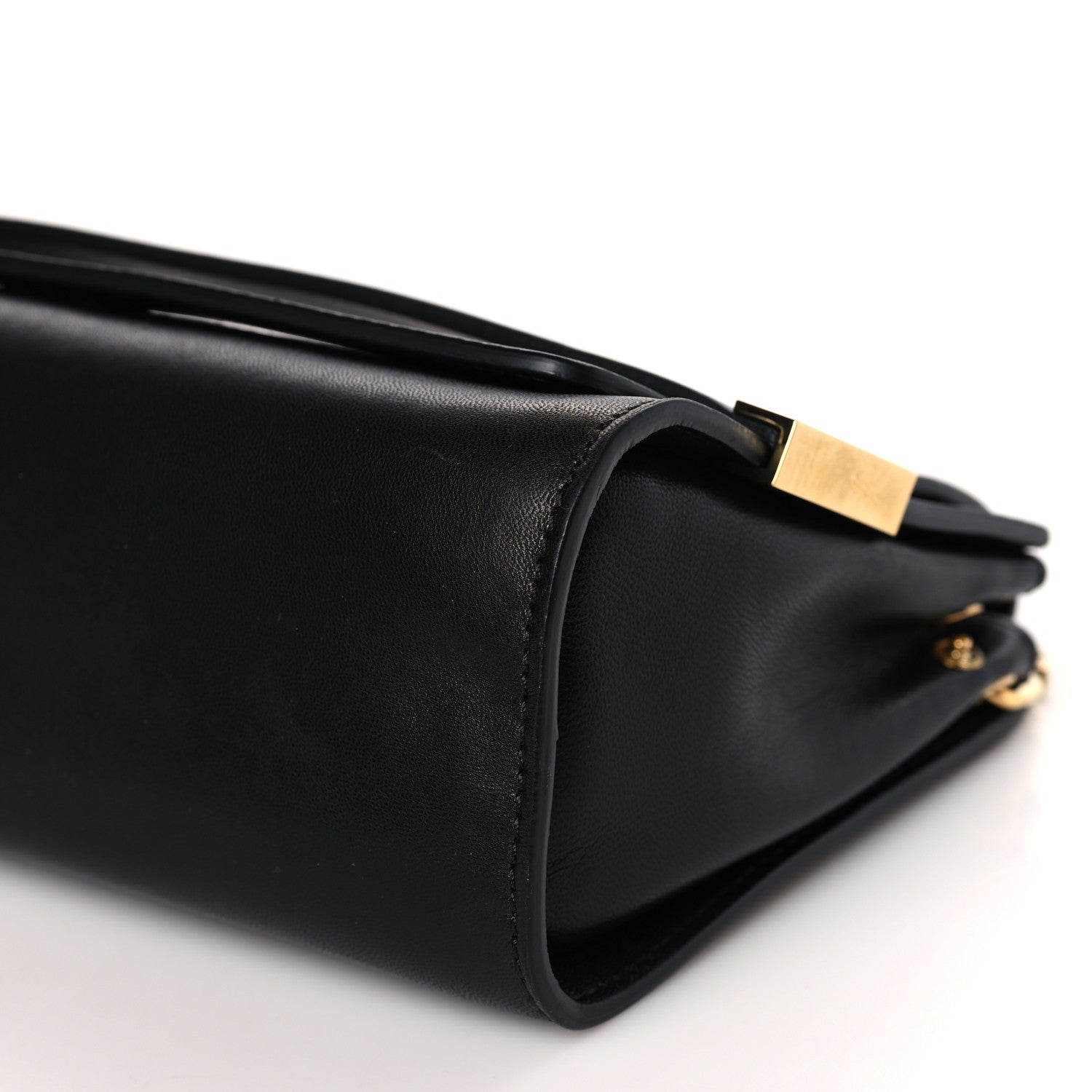 Chloe Nappa Calfskin Medium Elle Chain Clutch Black 8 of 8