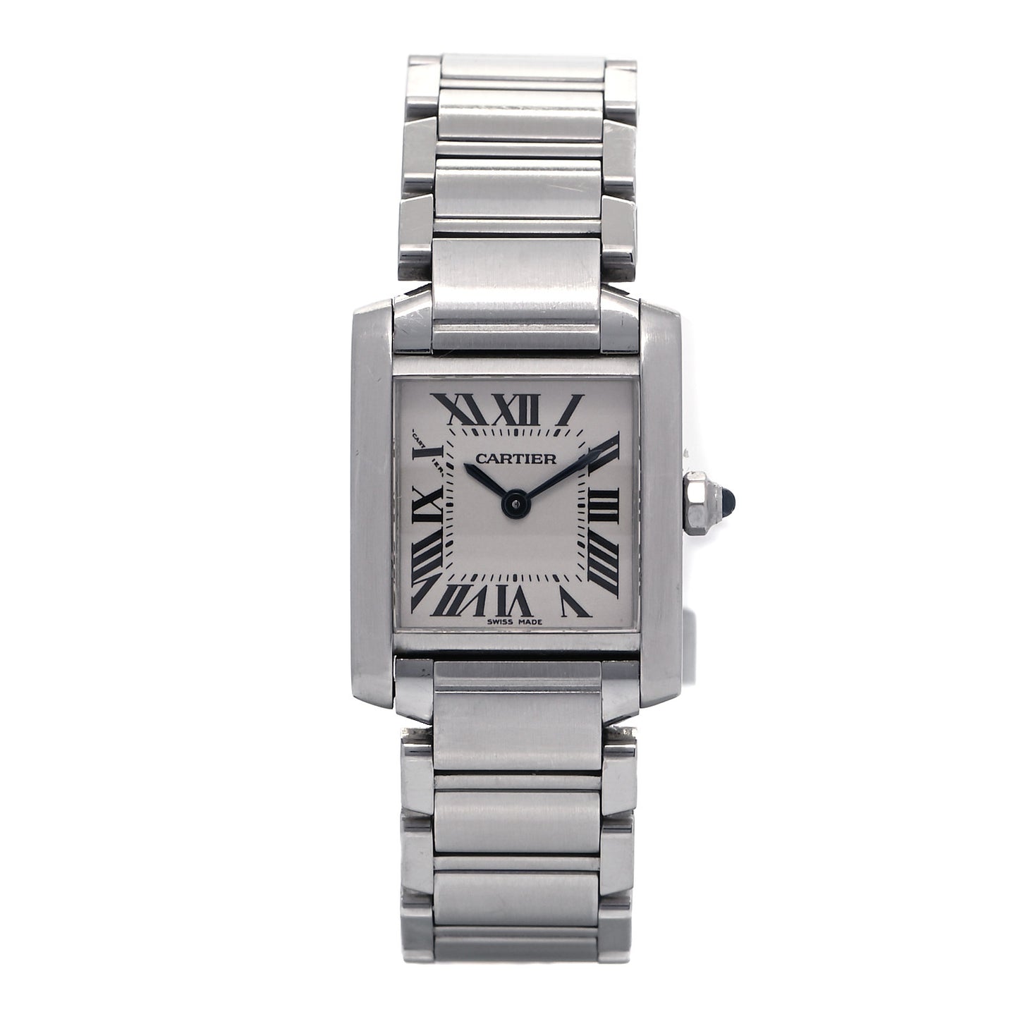 Stainless Steel 20mm Tank Francaise Quartz Watch