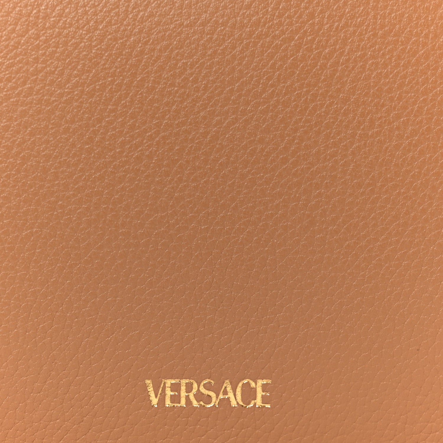 Versace Grained Calfskin La Medusa Flap Shoulder Bag Brown 7 of 11