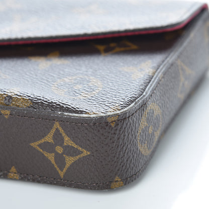 Louis Vuitton Monogram Pochette Felicie Chain Wallet Fuchsia 12 of 12