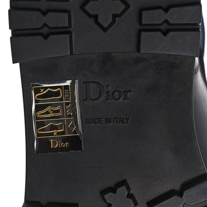 Christian Dior Technical Fabric Calfskin D-Major Boots 37 Black Blue 6 of 10