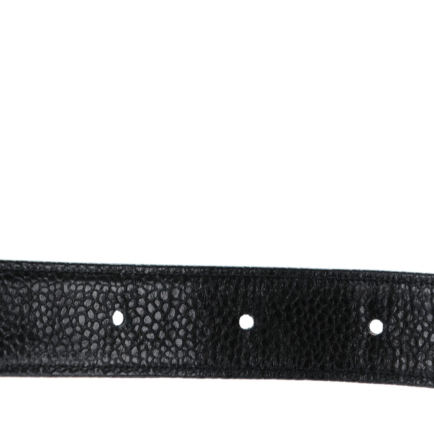 Chanel Caviar CC Logo Skinny Belt 75 30 Black 4 of 5