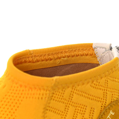 Fendi Technical 3D Mesh Womens FFluid Zip Up Sneakers 37 Reggae Corn White 8 of 11