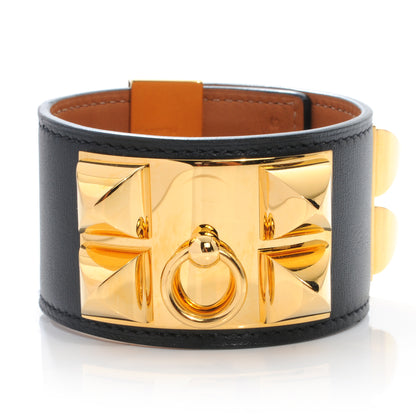 Hermes Chamonix Collier de Chien CDC Bracelet Black Small 1 of 7