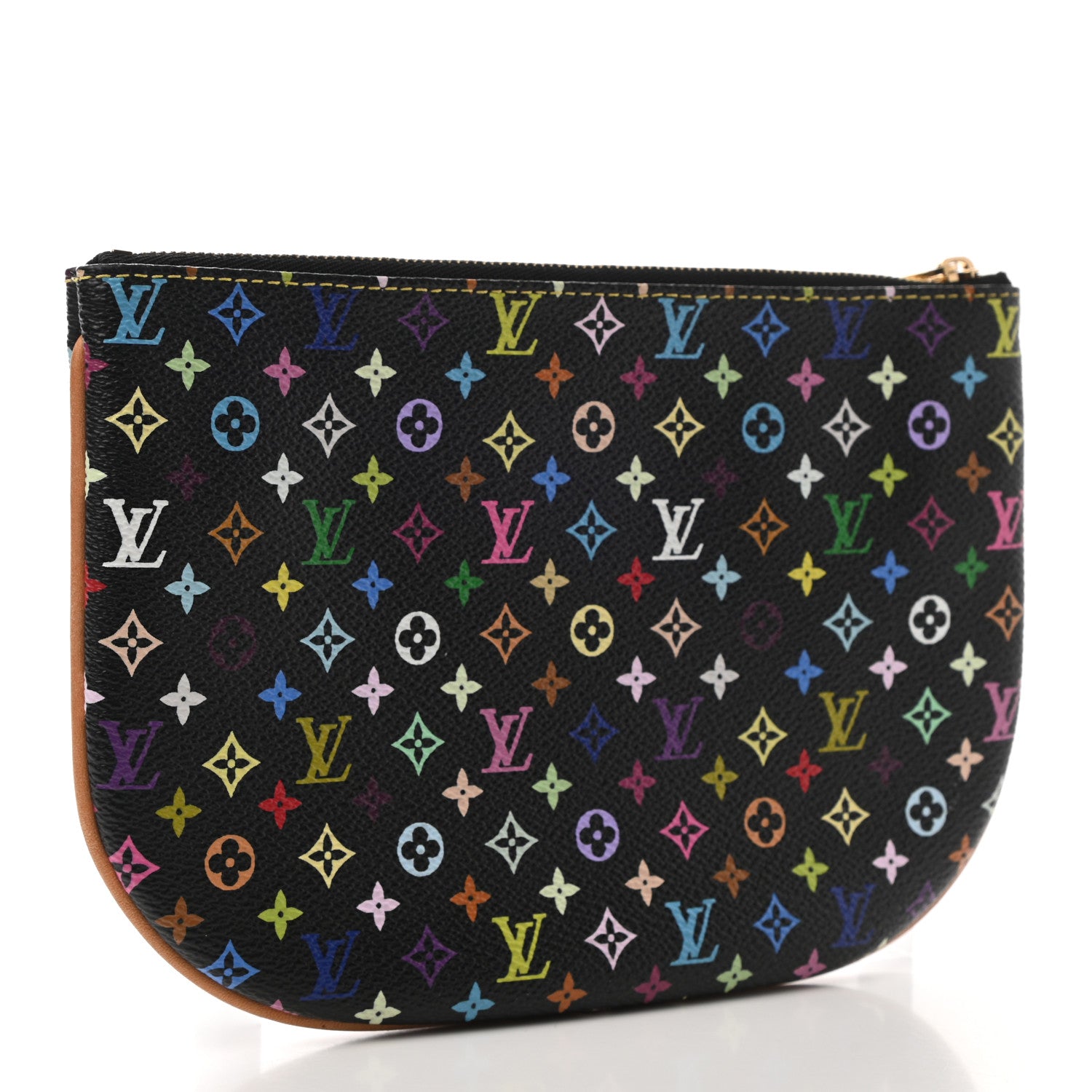 Louis Vuitton Monogram Multicolor Pochette Plate GM Black 2 of 5