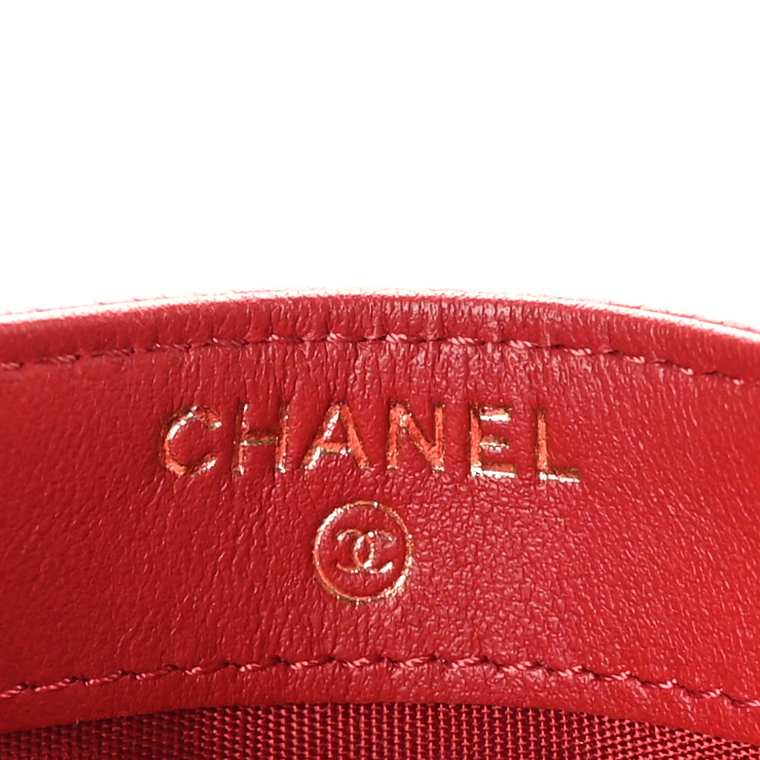 Chanel Caviar Quilted Filigree Card Holder Dark Red 8 of 10