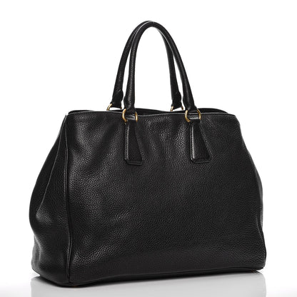 Prada Vitello Daino Tote Nero Black 3 of 11