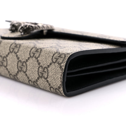 Gucci GG Supreme Monogram Mini Dionysus Chain Wallet Beige Black 8 of 15