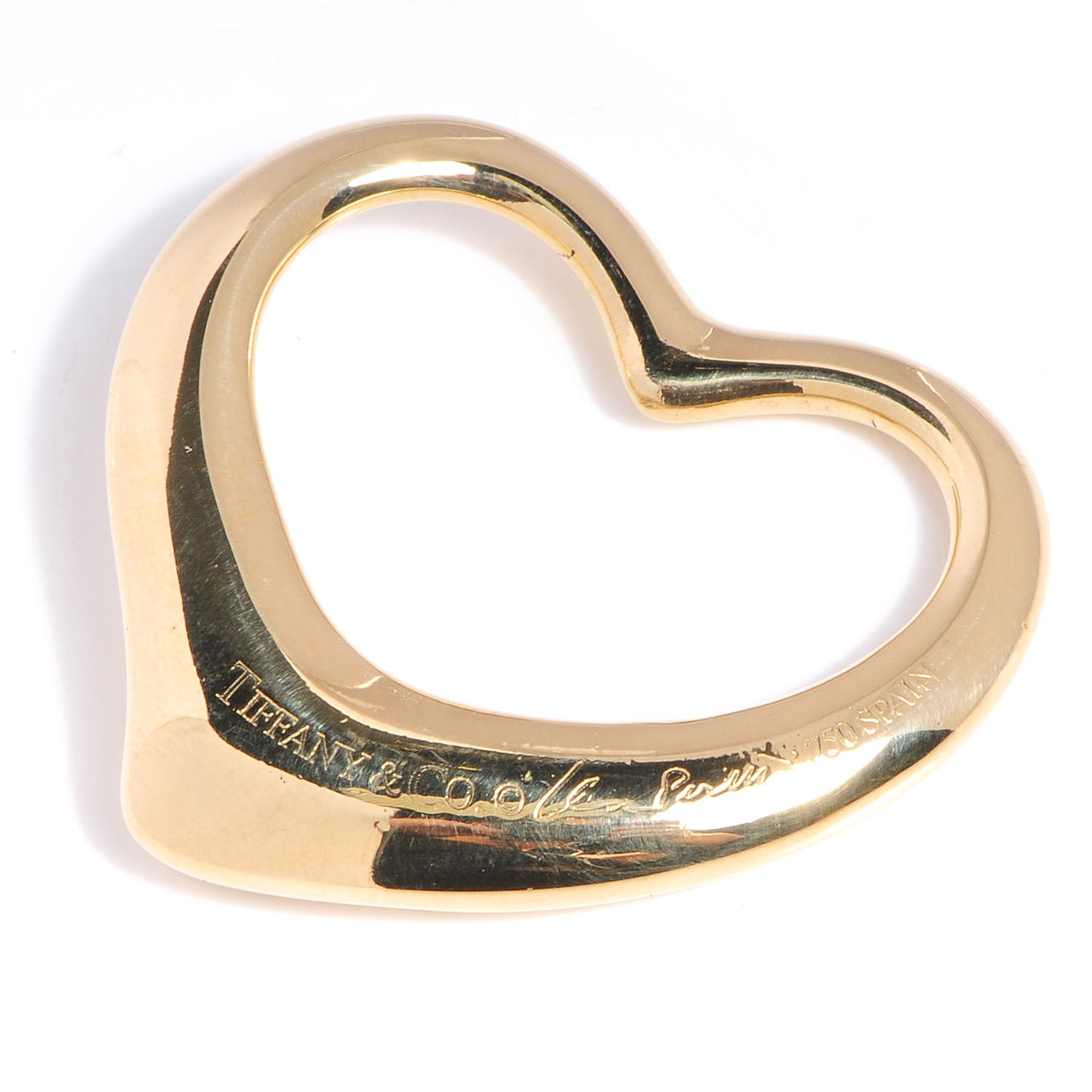 18K Yellow Gold Elsa Peretti Large Open Heart Pendant