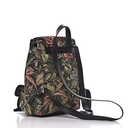 Saint Laurent Canvas Floral Print Festival Backpack Black 3 of 12