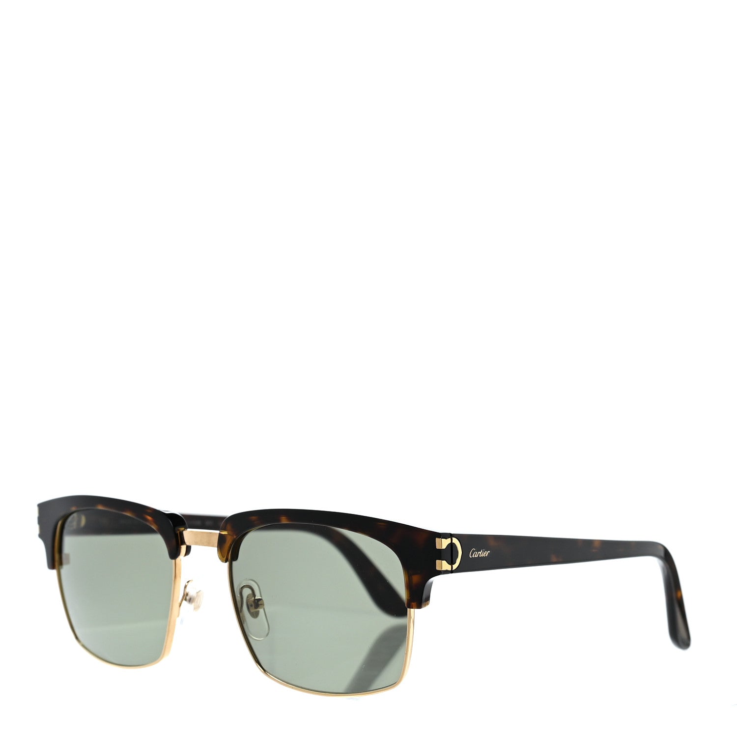 Cartier Acetate C Decor Sunglasses CT0132S Tortoise 1 of 8