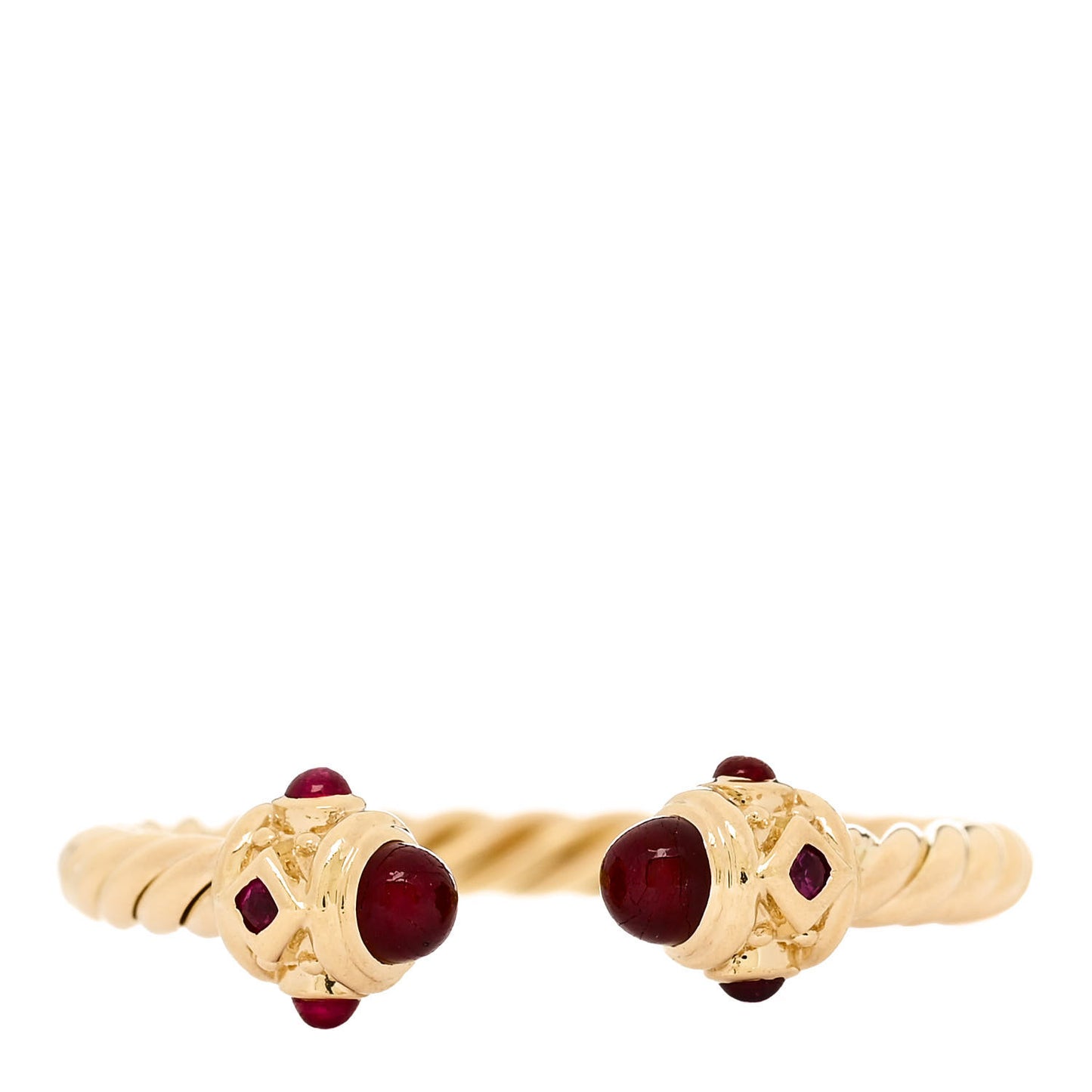 18K Yellow Gold Ruby Renaissance Ring 54 7