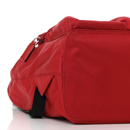 Prada Tessuto Nylon Saffiano Vela Medium Backpack Fuoco 7 of 8