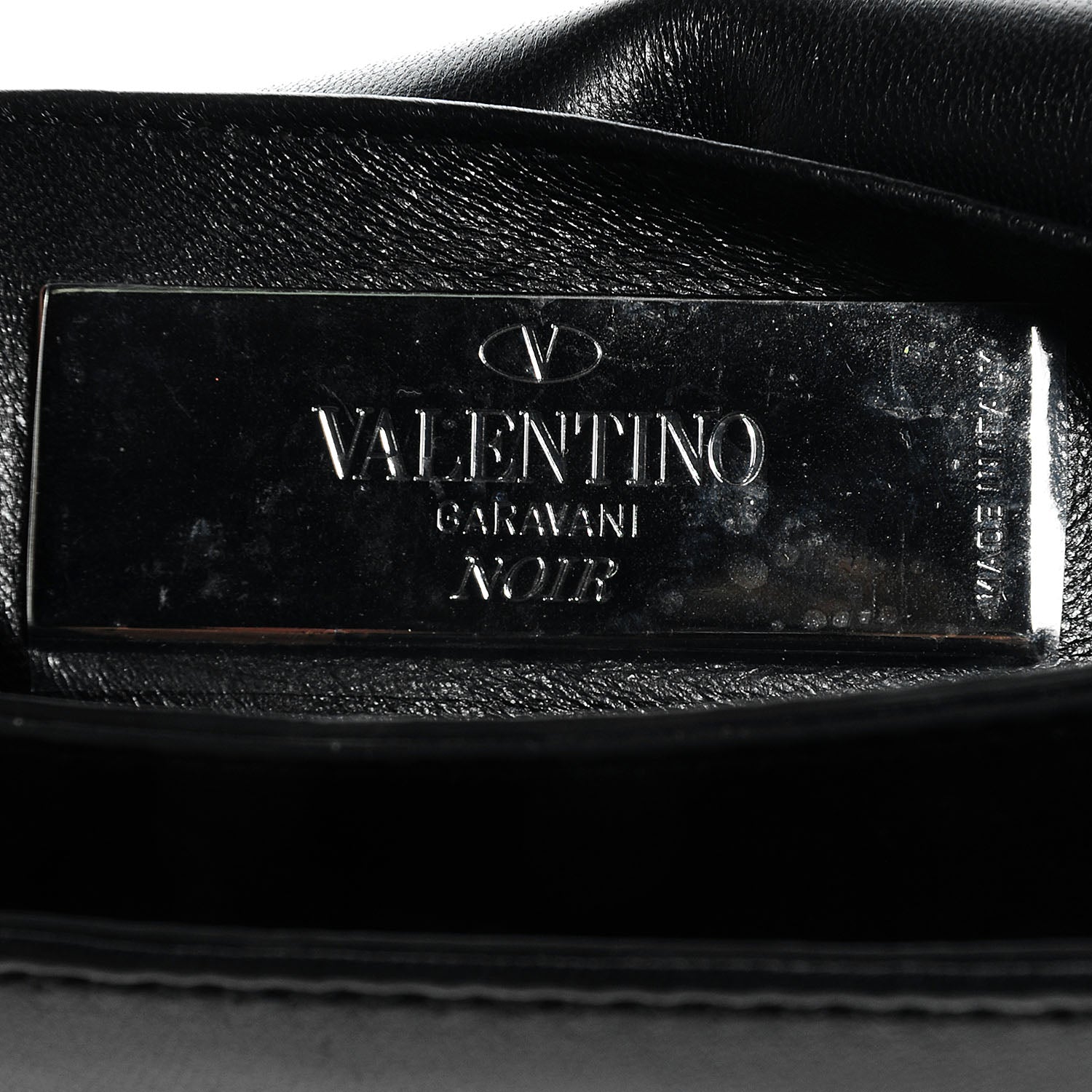 Valentino Garavani Nappa Crystal Encrusted Studs Va Va Voom Shoulder Bag Black 6 of 7