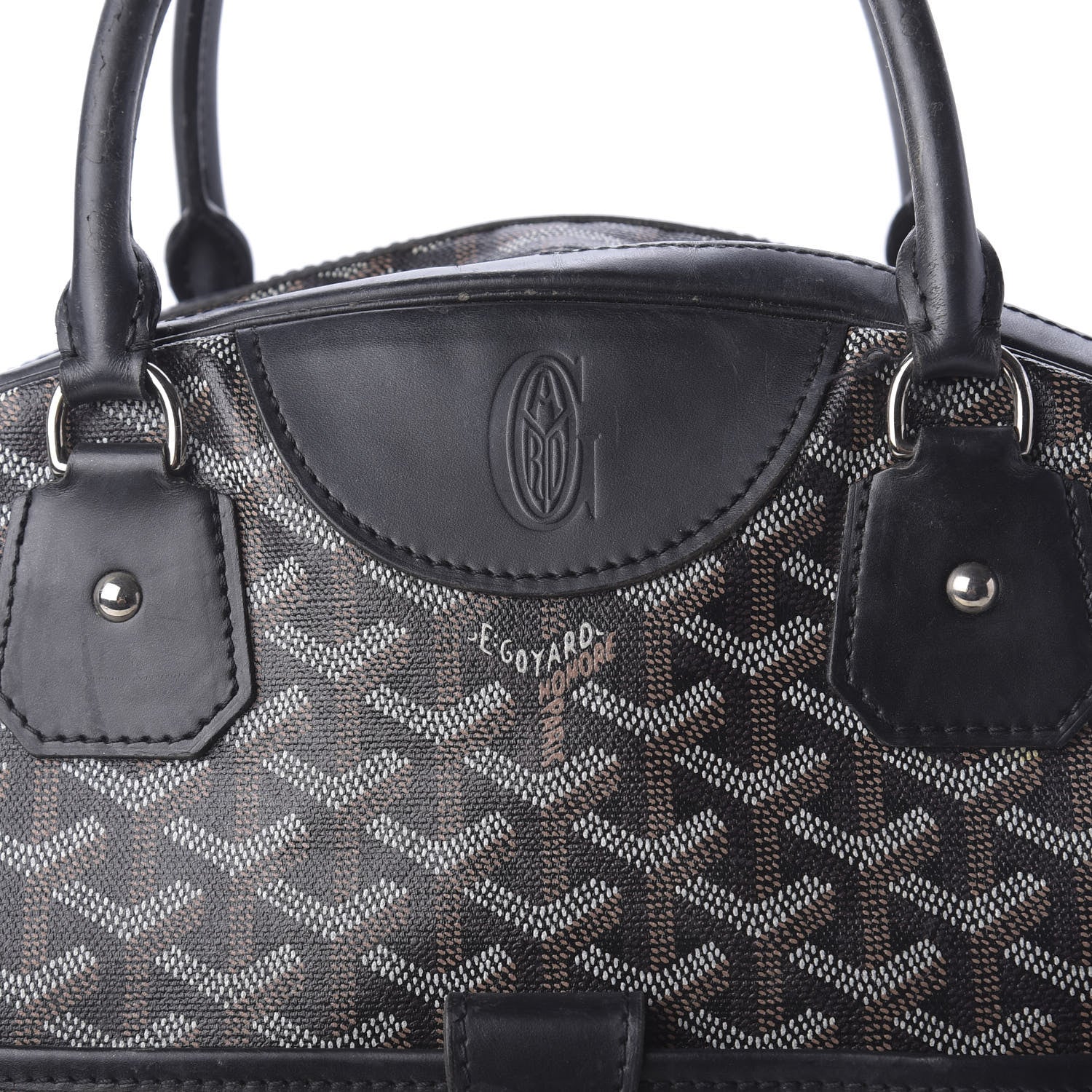 Goyard Goyardine Saint Jeanne GM Bowler Black 9 of 14