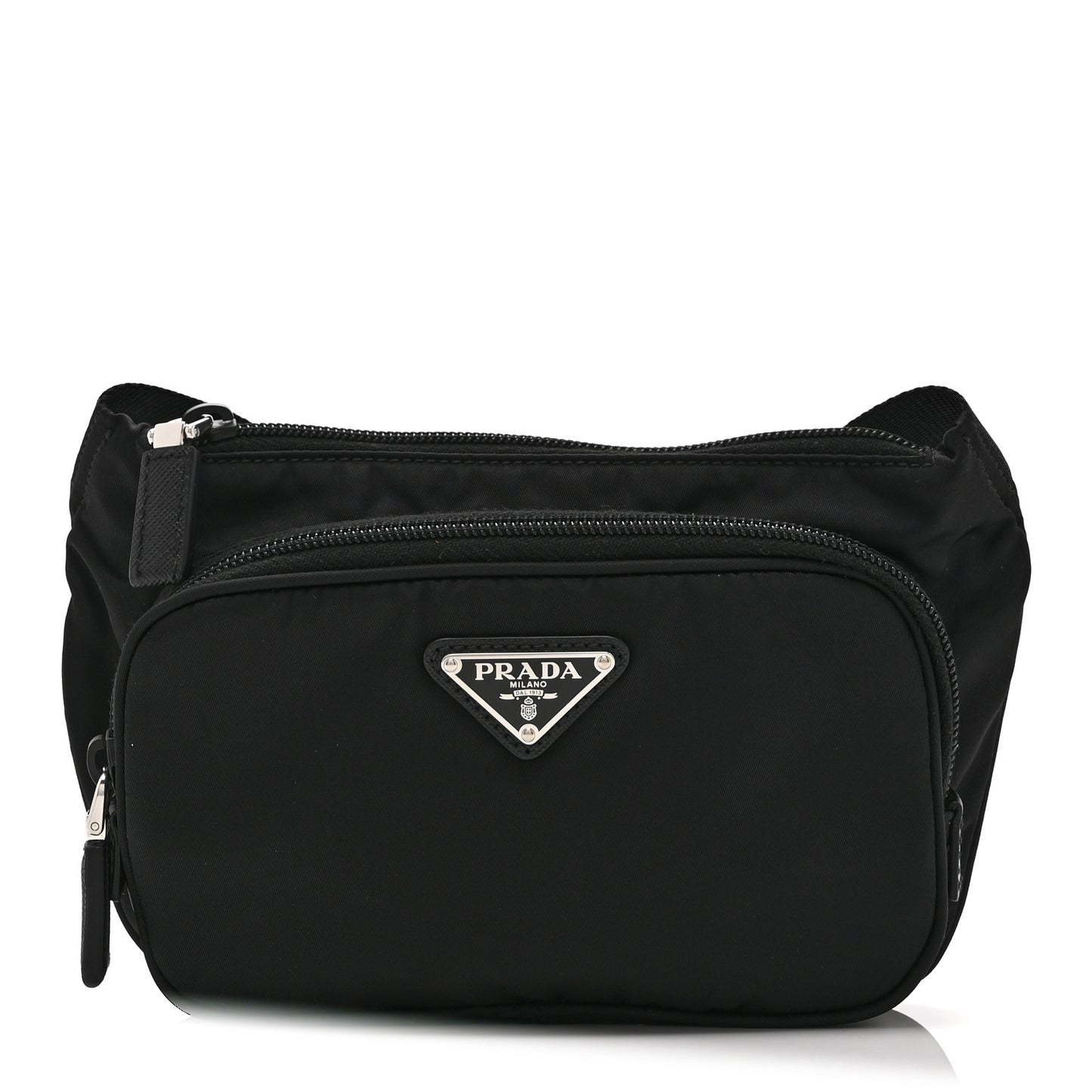 Re-Nylon Saffiano Belt Bag Black
