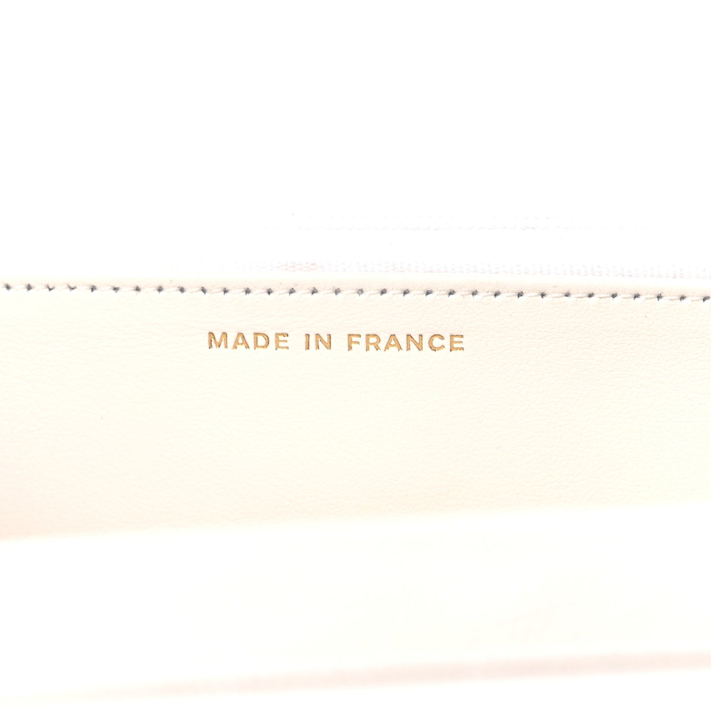 Caviar Quilted Wallet On Chain WOC White