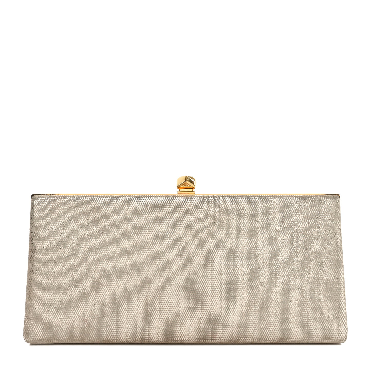Metallic Coarse Glitter Celeste Clutch Champagne