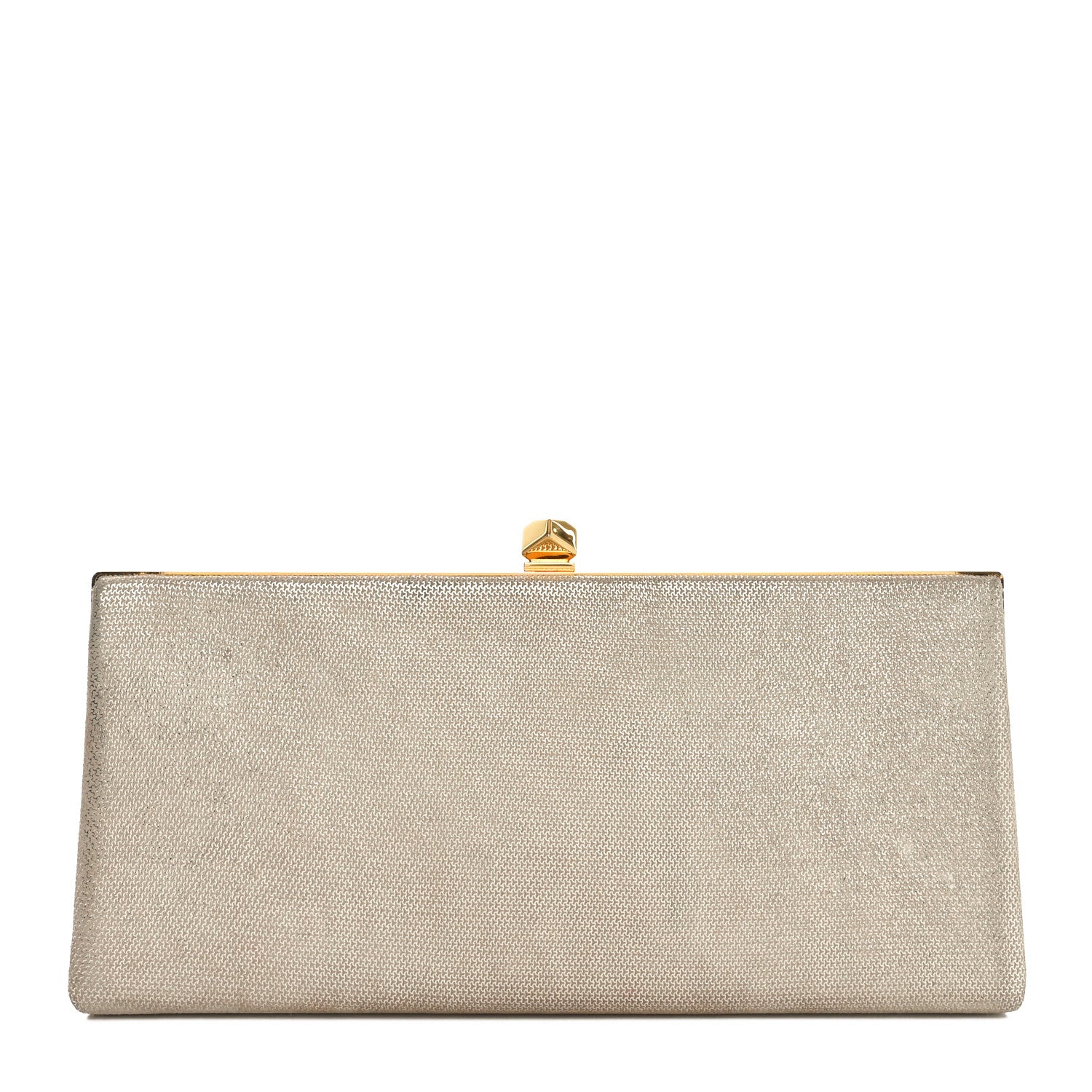Jimmy Choo Metallic Coarse Glitter Celeste Clutch Champagne 1 of 9