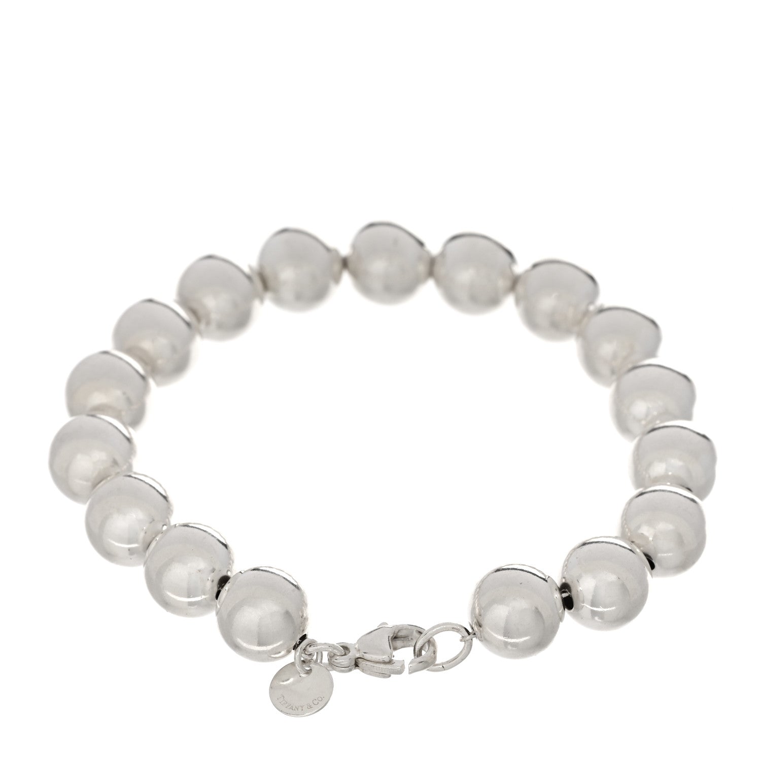 Tiffany Sterling Silver 10mm Hardwear Ball Bracelet 2 of 3