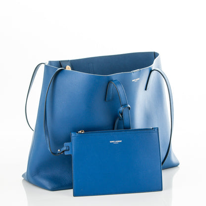 Saint Laurent Calfskin Large Shopping Tote Ultramarine 6 of 8